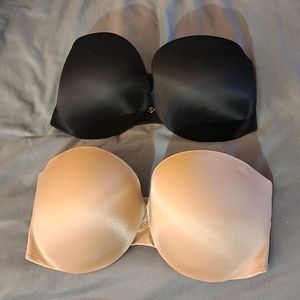 2 Victoria's Secret Push-up Strapless Bras